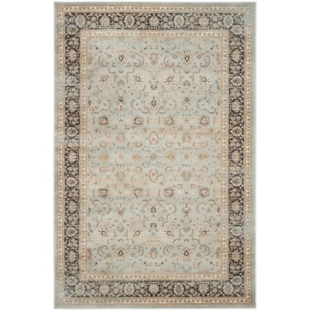 Safavieh Vintage Power Loomed Rectangle Rug, Light Blue - Black, 5 Ft. 1 In. X 7 Ft. 7 In. VTG571H-5
